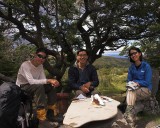 crw_3945 Enjoying a real meal at Refugio las Torres while waiting for the shuttle to the park entrance.