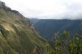 img_3393 From the other side of the Rio Blanco looking across to Choquequirao. The trail we descended on can be seen on the top left. Extensive terracing covered the side of the mountain in years past.