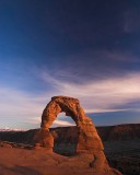 crw_5403 Delicate Arch at sunset in Arches National Park.
