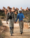 crw_5406-eric Serene and I on the trail to Landscape Arch in Arches National Park. Taken by Eric Chan.