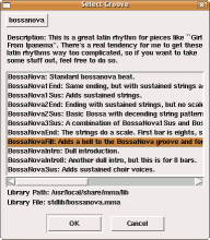LeMMA grooves selection