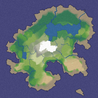 Map with biomes computed per pixel