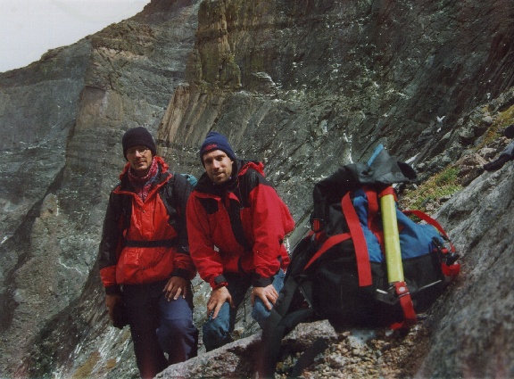 After the storm on the way down from the Loft. The buttresses on Mt Meeker are in the background