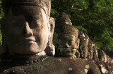 crw_6609 Statues of Gods lining the bridge to the West Gate of Angkor Thom.