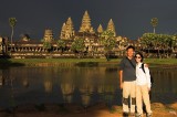crw_6956 Serene and Eu-Jin in Angkor Wat at sunset.
