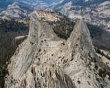 _mg_1156 Looking south back at the crest. The tiny climber with the white helmet is Sam.