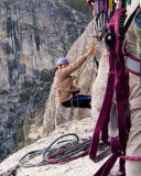 crw_8562 Lena starting to jumar up the second pitch.