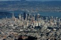 flying2005-03 San Francisco skyline. The Bay Bridge is in the background.