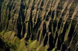 _mg_1368 Honopu Valley Cliffs, Na Pali Coast. For perspective, spot the  helicopter in the center of the picture.