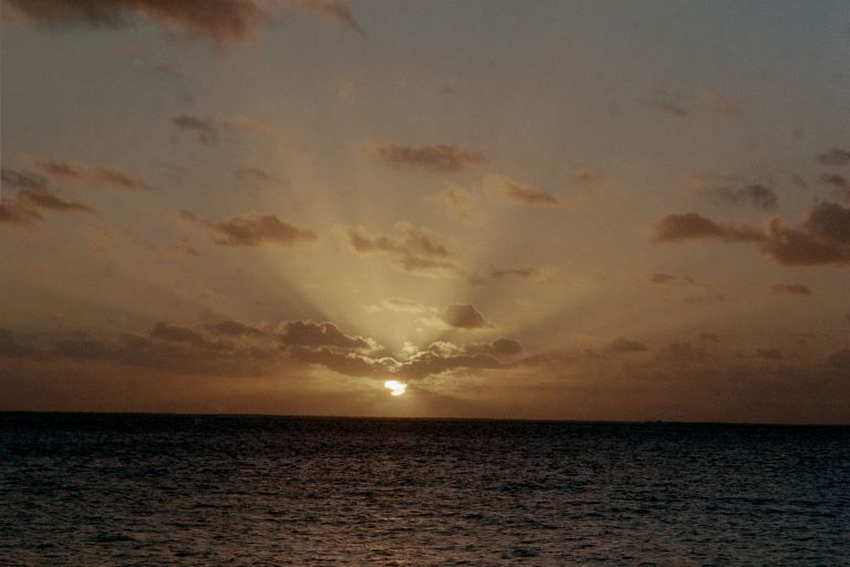 bora bora sunset.