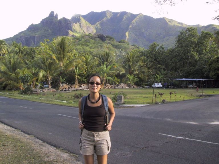 Elizabeth hiking.